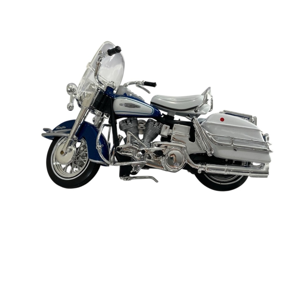 Vintage Harley Davidson Motorcycle 1966 FLH Electra Glide 1:18 Die-Cast‎ Replica